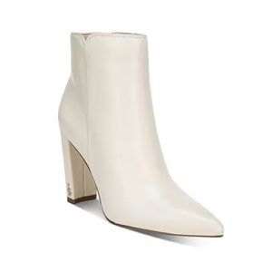 SAM EDELMAN Ivory Raelle Leather Bootie